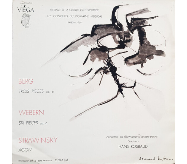 Alban Berg / Anton Webern / Igor Stravinsky - Südwestfunkorchester Baden-Baden, Hans Rosbaud - Les Concerts Du Domaine Musical (Saison 1958)