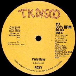 Foxy - Party Boys (12", Maxi-Single, 1980)