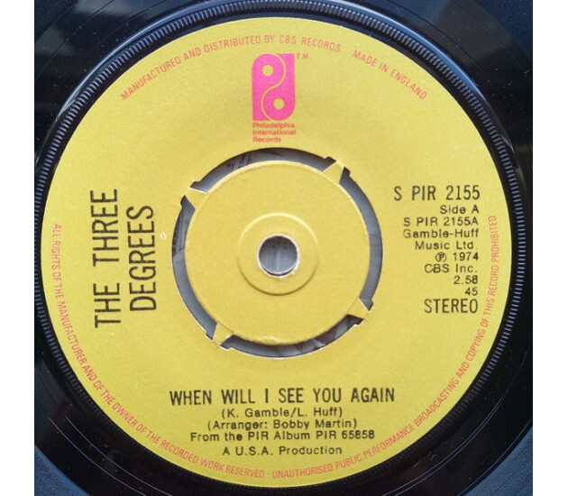 The Three Degrees - When Will I See You Again