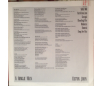 Elton John ‎– A Single Man (LP, 1978)