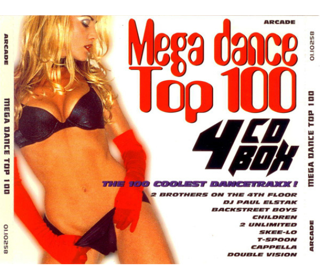 Various - Mega Dance Top 100 (4CD, 1996)