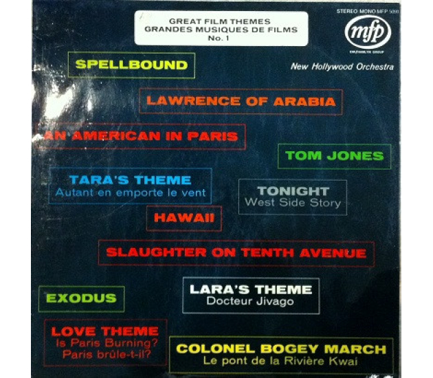 New Hollywood Orchestra ‎– Great Film Themes No 1 (LP)