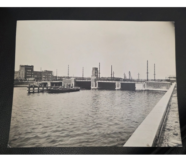 Originele foto Berlagebrug Amsterdam (ca. 1931),  Publieke Werken, groot formaat 27x21cm