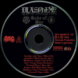 Blasphemy – Gods Of War (CD, 1993)