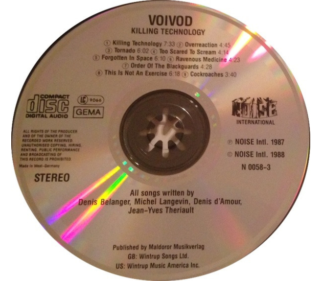 Voïvod – Killing Technology (CD, 1988)