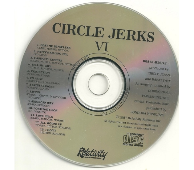 Circle Jerks – VI (CD, 1987)
