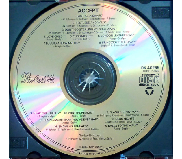 Accept – Restless And Wild / Balls To The Wall (CD, 1986)