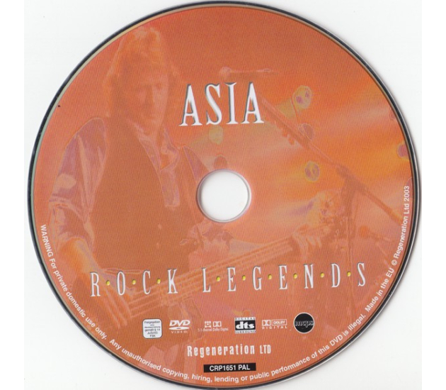 Asia – Rock Legends (DVD, 2003)