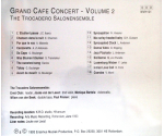 Salonensemble Trocadero - Grand Cafe Concert Volume 2 (CD, 1993)