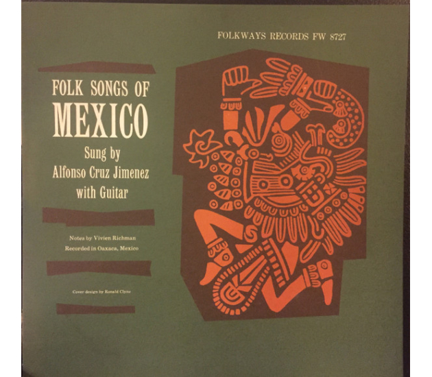 Alfonso Cruz Jimenez - Folk Songs Of Mexico (LP 1959 Mexico)