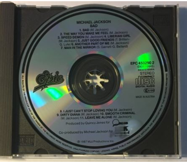 Michael Jackson - Bad (CD, 1987)