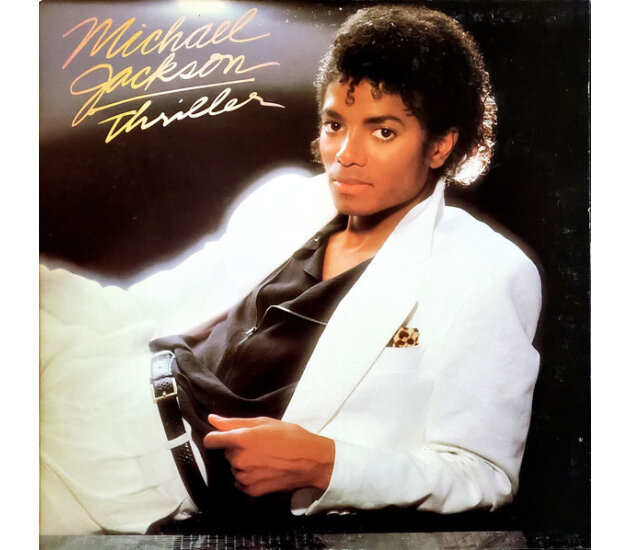 Michael Jackson - Thriller (LP 1982) CBS Promo Only Sticker on Back