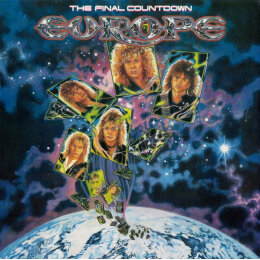 Europe  - The Final Countdown (LP 1986) CBS Promo Only Sticker on Back