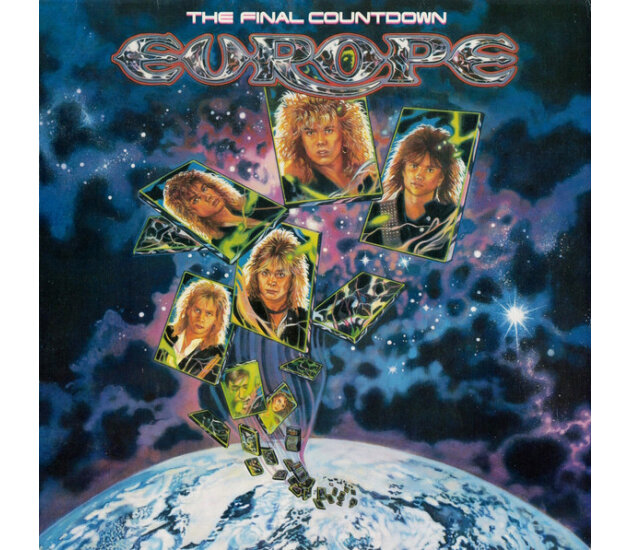 Europe  - The Final Countdown (LP 1986) CBS Promo Only Sticker on Back