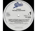 Europe  - The Final Countdown (LP 1986) CBS Promo Only Sticker on Back