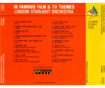 London Starlight Orchestra - 18 Famous Film & TV Themes (CD, 1986)