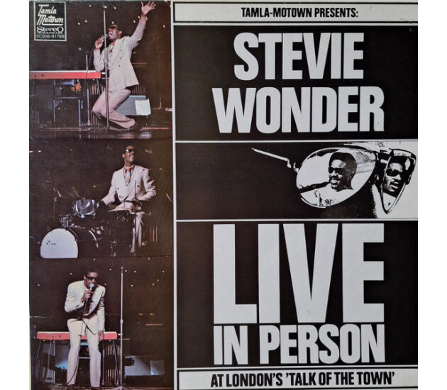 Stevie Wonder - Live In Person, At London's 'The Talk Of The Town' (LP, 1970)