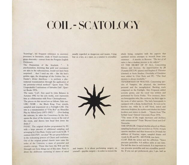 Coil - Scatology (LP, 1985)
