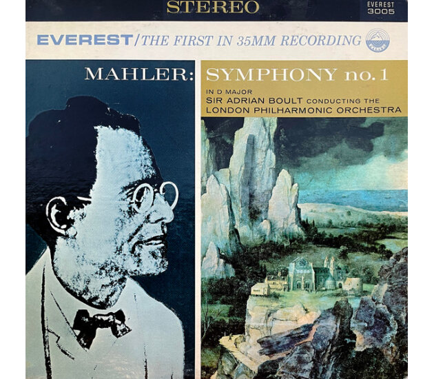 Gustav Mahler, Sir Adrian Boult Conducting The London Philharmonic Orchestra - Symphony No. 1 In D Major (LP)