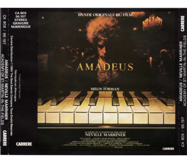 Sir Neville Marriner, Academy Of St. Martin-in-the-Fields, The - Amadeus (Bande Originale Du Film) (2xCD)