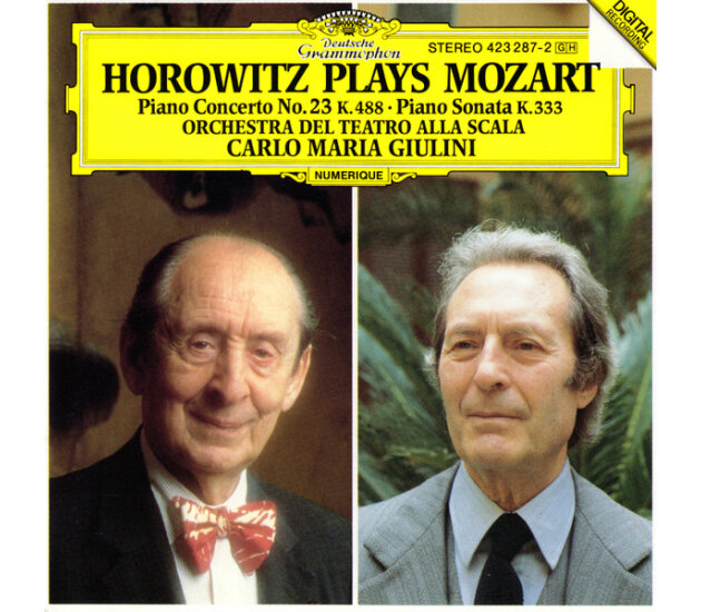 Vladimir Horowitz Plays Wolfgang Amadeus Mozart – Orchestra Del Teatro Alla Scala, Carlo Maria Giulini - Piano Concerto No. 23 K. 488 • Piano Sonata K. 333 (CD, 1987)