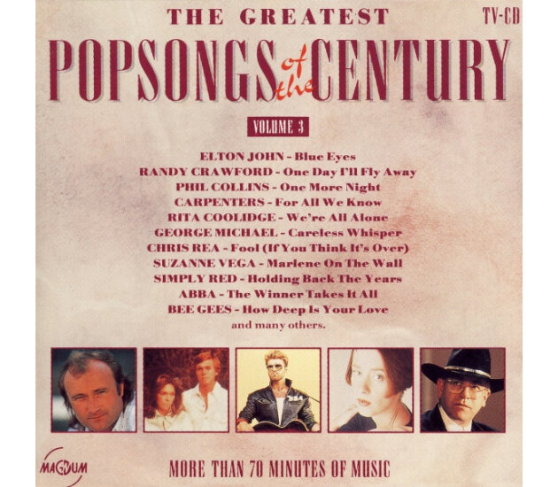 Various - The Greatest Popsongs Of The Century Volume 3 (CD, 1990)