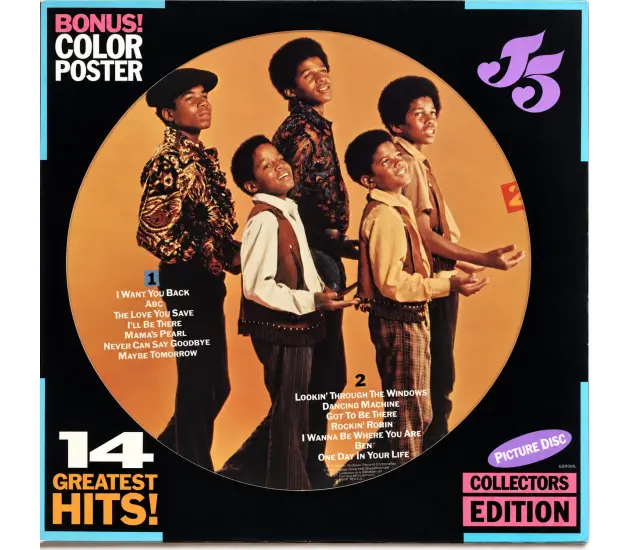 Michael Jackson And The Jackson 5 - Picture Disk - 14 Greatest Hits (LP 1984)