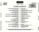 Dionne Warwick - Legends In Music (CD, 1990)